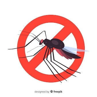 No Mosquito Zone Sign image in article Splinters, Stings, and Rashes: Quick Response Guide for Providers